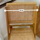Folding wooden and cane chair