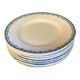 Assiettes Terre de Fer bleues