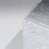 Gray Marble Drop-Shaped Coffee Table, 1980s