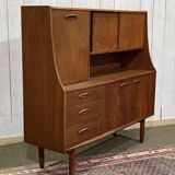 Buffet bar en teck anglais des années 70