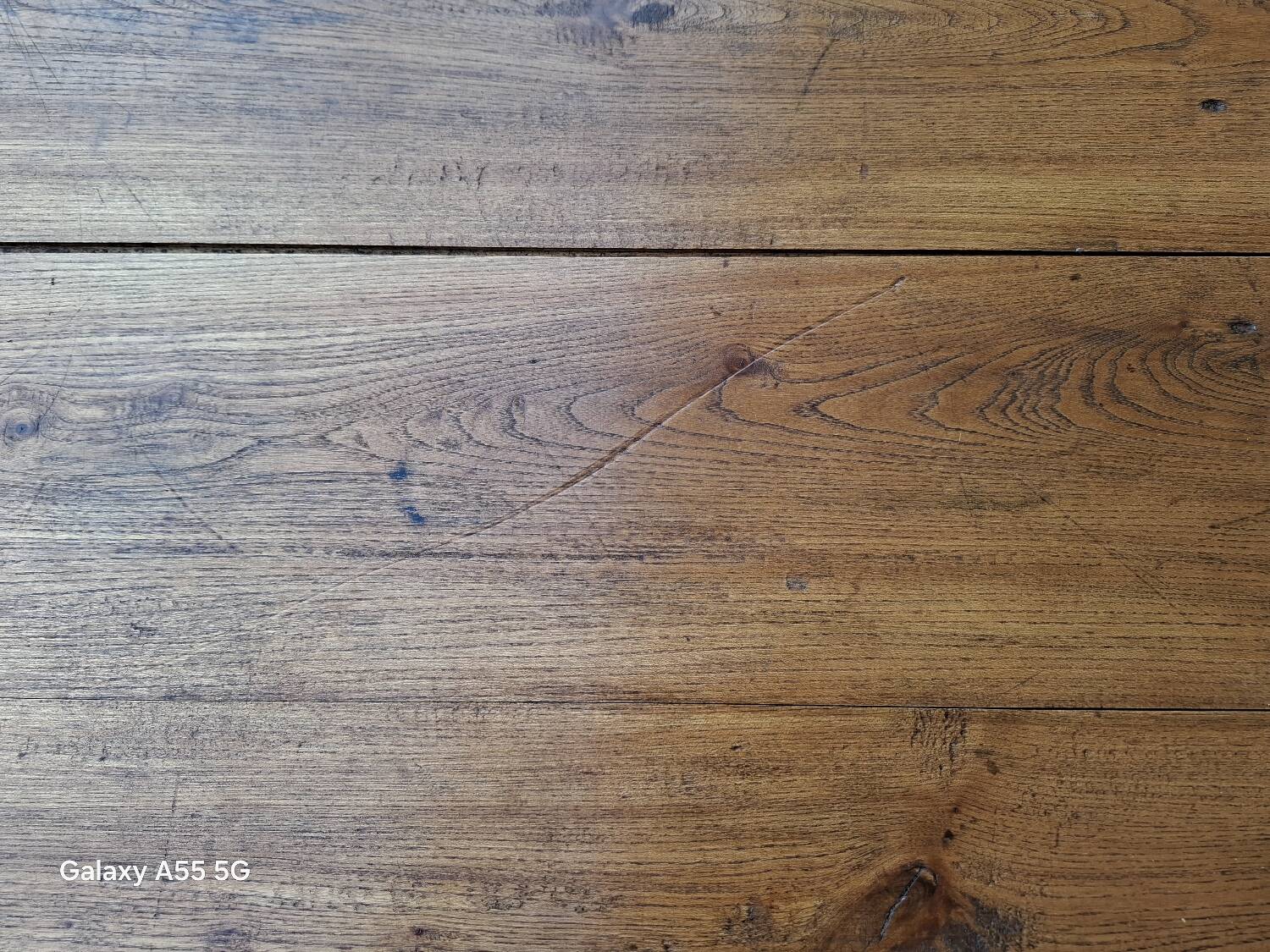 Weathered farm table