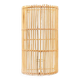 Natural rattan wall light