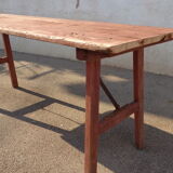 Brewery table, wooden feet