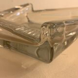 Transparent moulded glass ashtray