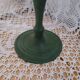Antique green wrought iron chandelier