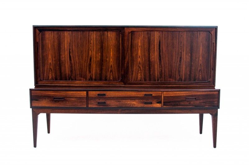 Highboard, design by S. Hansen, Denmark, 1960s