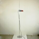 Red Italian Space Age Adjustable Spot Floor Lamp