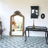 Miroir de cheminée art nouveau 1900 - 83x150cm