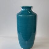 Turquoise blue vase H25.5