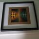 Tableau Vintage Art Optique - Victor Vasarely - Frame 40x40cm