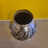 French Art Deco Pewter Vase By Lucien Houzeaux from the 1920s.