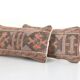 Set of 2 vintage Turkish cushion covers 51x20 cm