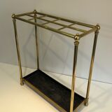 Rectangular umbrella holder in brass and cast iron. french work. around 1900