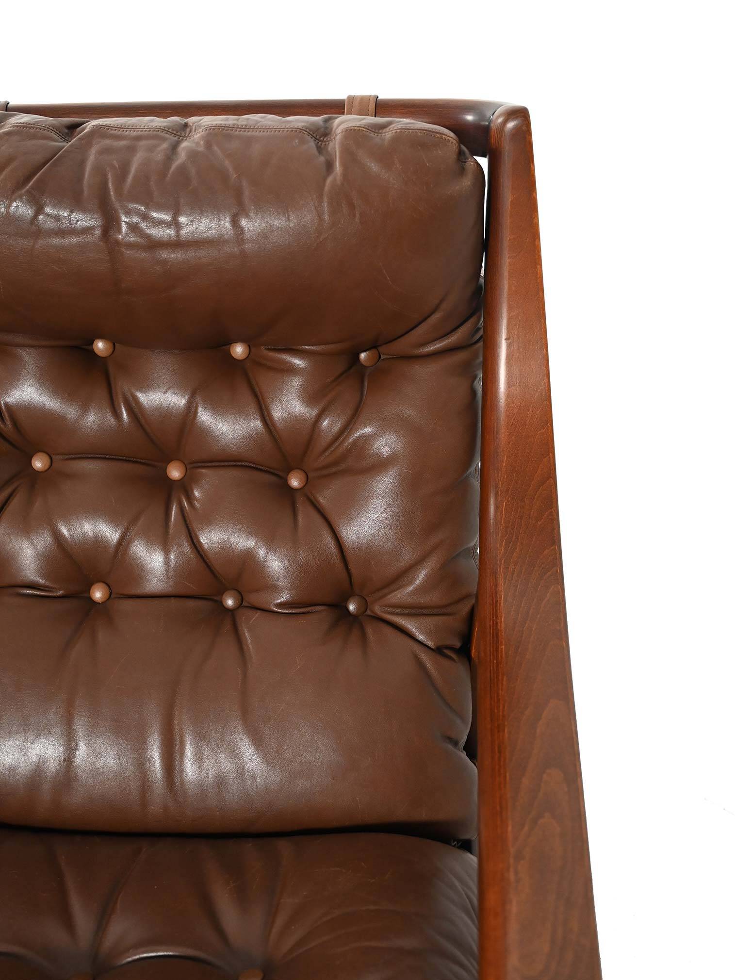 Pair of Danish armchairs by JM Birking