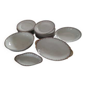 R&C Limoges France porcelain dinner service