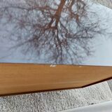 Vintage chest of drawers with spindle feet, mirror effect