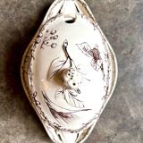 HB & Cie brown ironstone gravy boat with lid