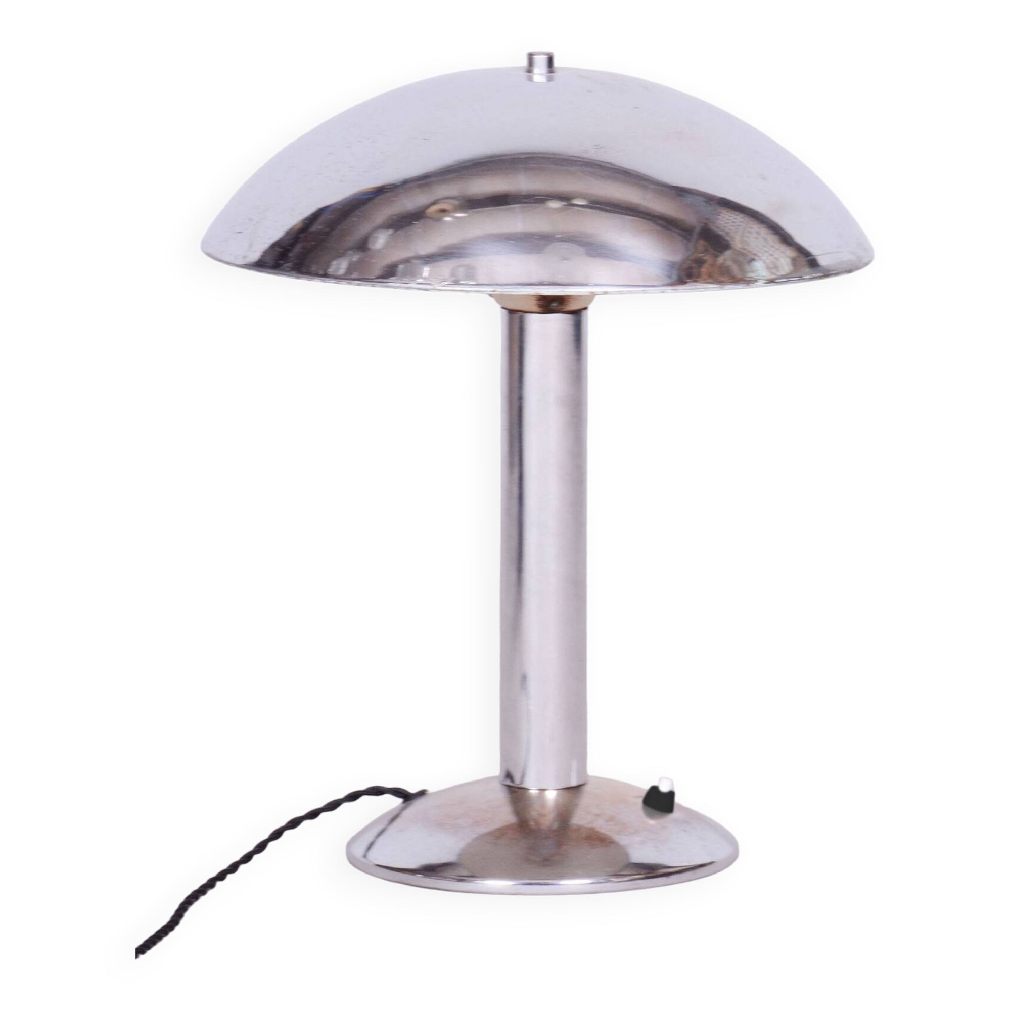 Restored art deco table lamp, by napako, new electrification, czech, 1930s