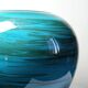 Large ceramic vase with mixed clays, malachite green glaze, 1950s-70s.