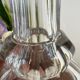 Pair of antique moulded crystal decanters (Baccarat style)