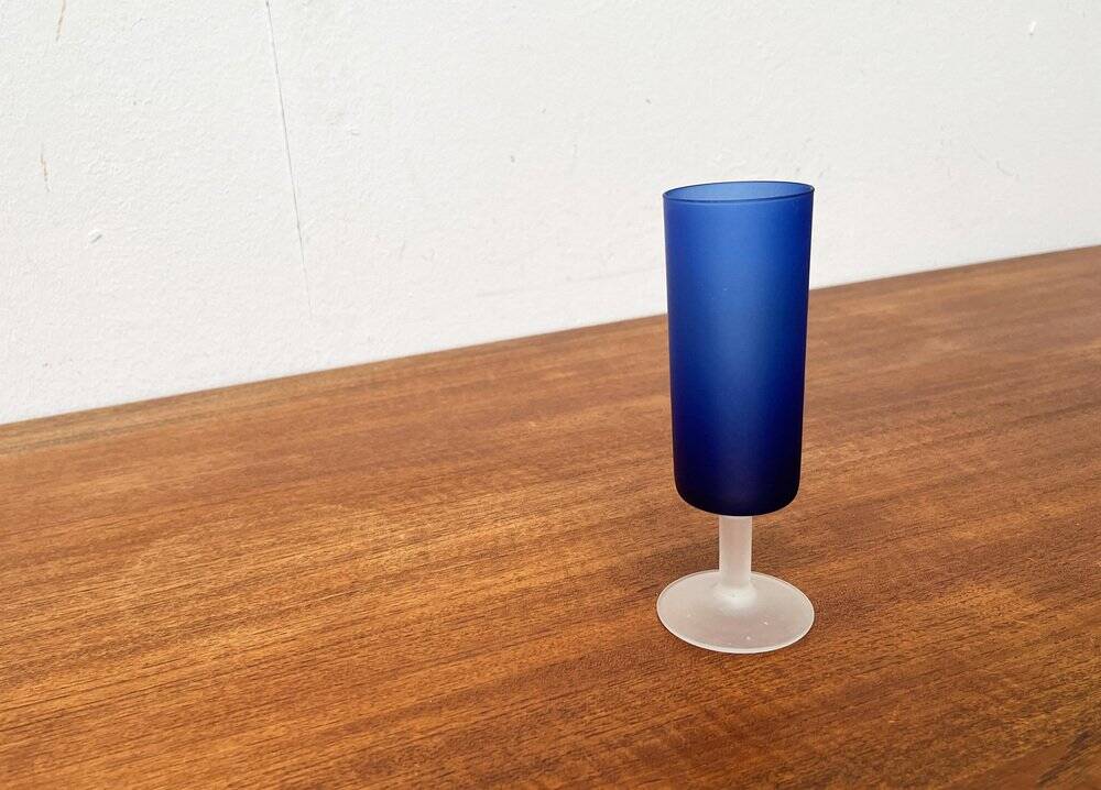 Vase from the Italian Satinato series and glass attributed to Carlo Moretti, 1970s, set of 2.