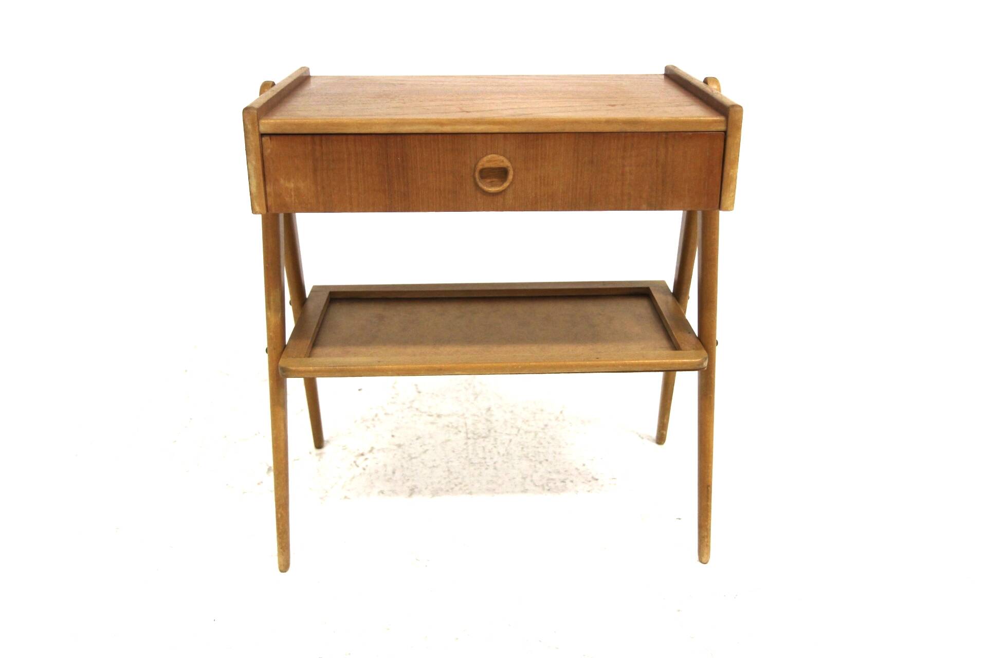 Scandinavian teak bedside table, Sweden, 1950s