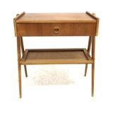 Scandinavian teak bedside table, Sweden, 1950s