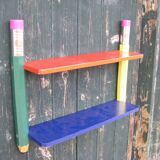 Pierre sala multicolored pencil wall shelf