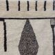Azilal Berber rug in handmade wool 236 X 156 CM