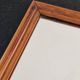 Carved wooden mirror from the Napoleonic III era in fir or pine from the 19th century.