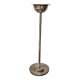 Silver-plated metal candlestick in vintage Art Deco style