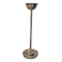 Silver-plated metal candlestick in vintage Art Deco style
