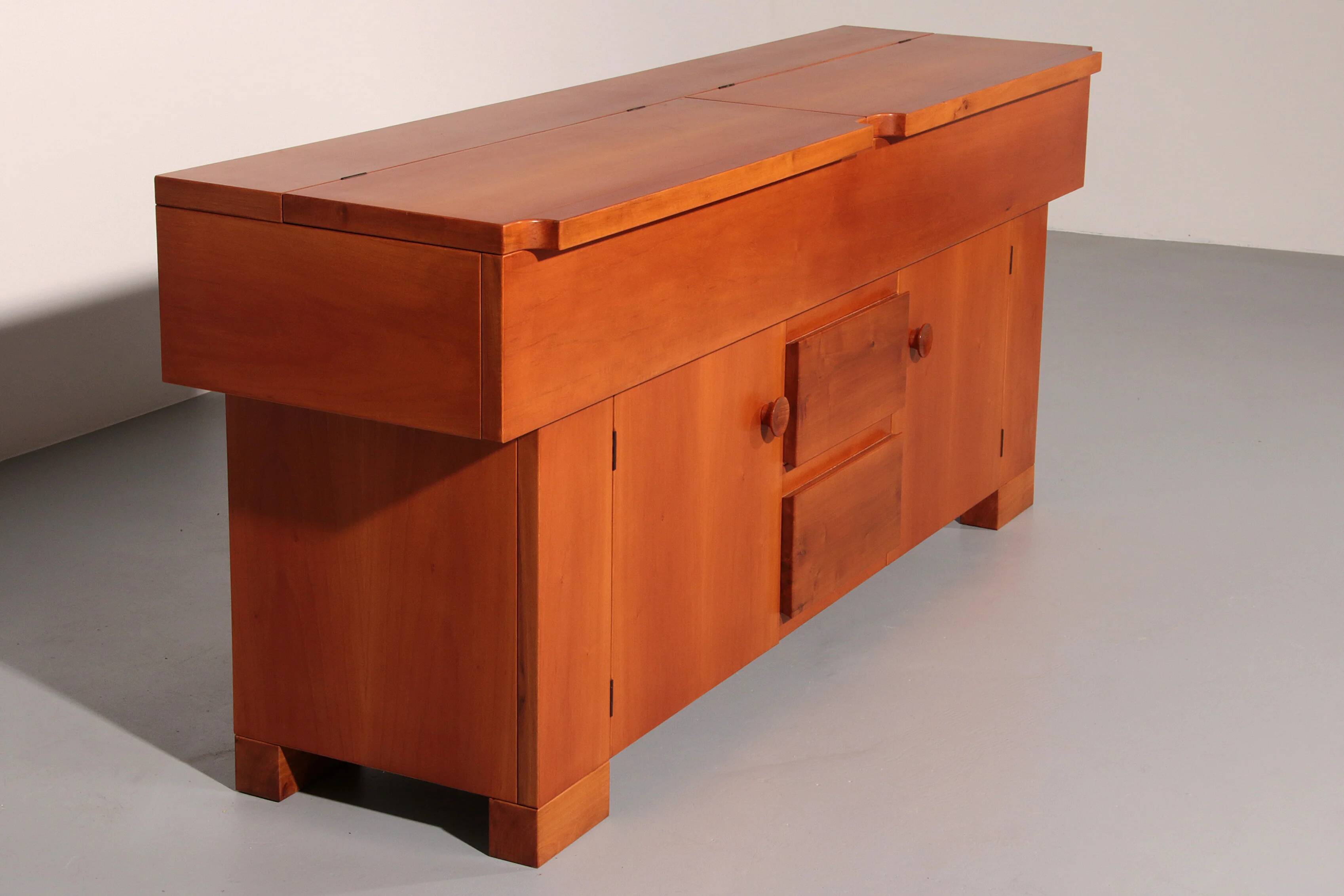 Torbecchia sideboard in walnut by Giovanni Michelucci for Poltronova, 1964