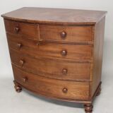 Mahogany veneer curved, English work, circa 1840