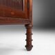 Sculptural Art Deco Nightstand in Dark-Stained Wood, Belgium 1930s