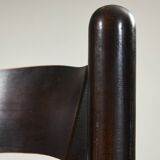 Chaise rustique en osier avec cadre en bois massif, 2 pièces