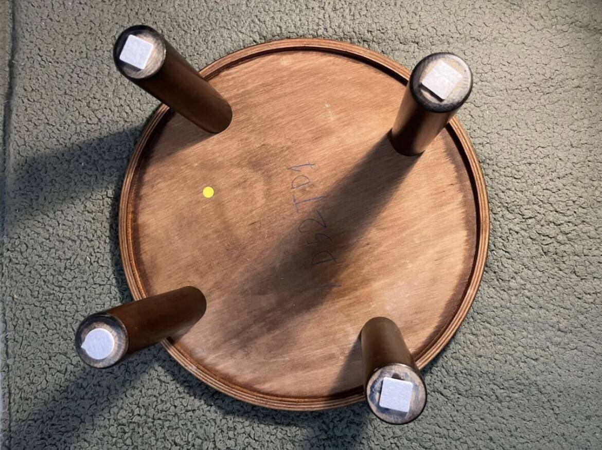 Roger Capron ceramic and wood side table/coffee table