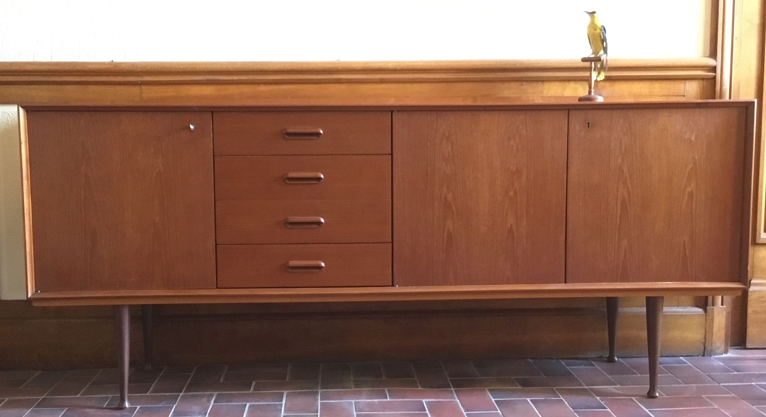 Scandinavian sideboard in teak design