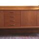 Scandinavian sideboard in teak design