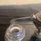 Bronze and wood inkwell