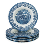 6 deep plates iron earth Royal Wessex Ironstone