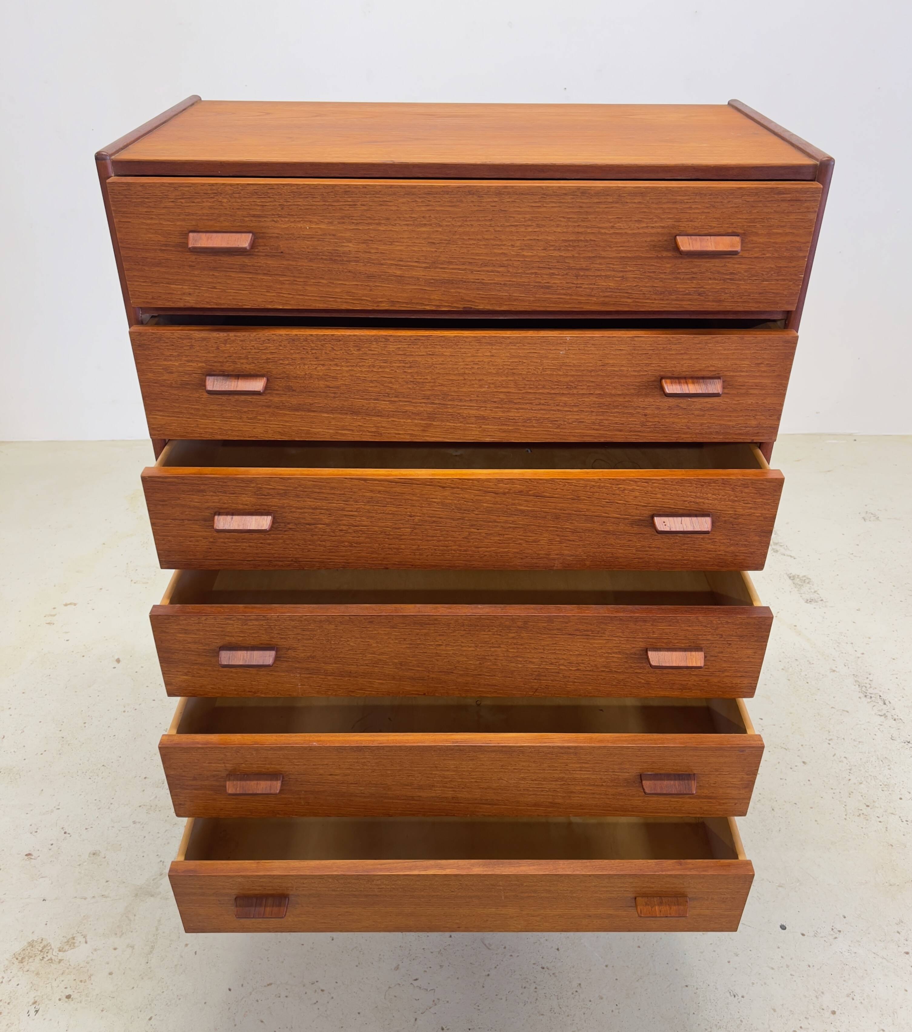 Poul Volther Teak Chest Of Drawers, 1950s.
