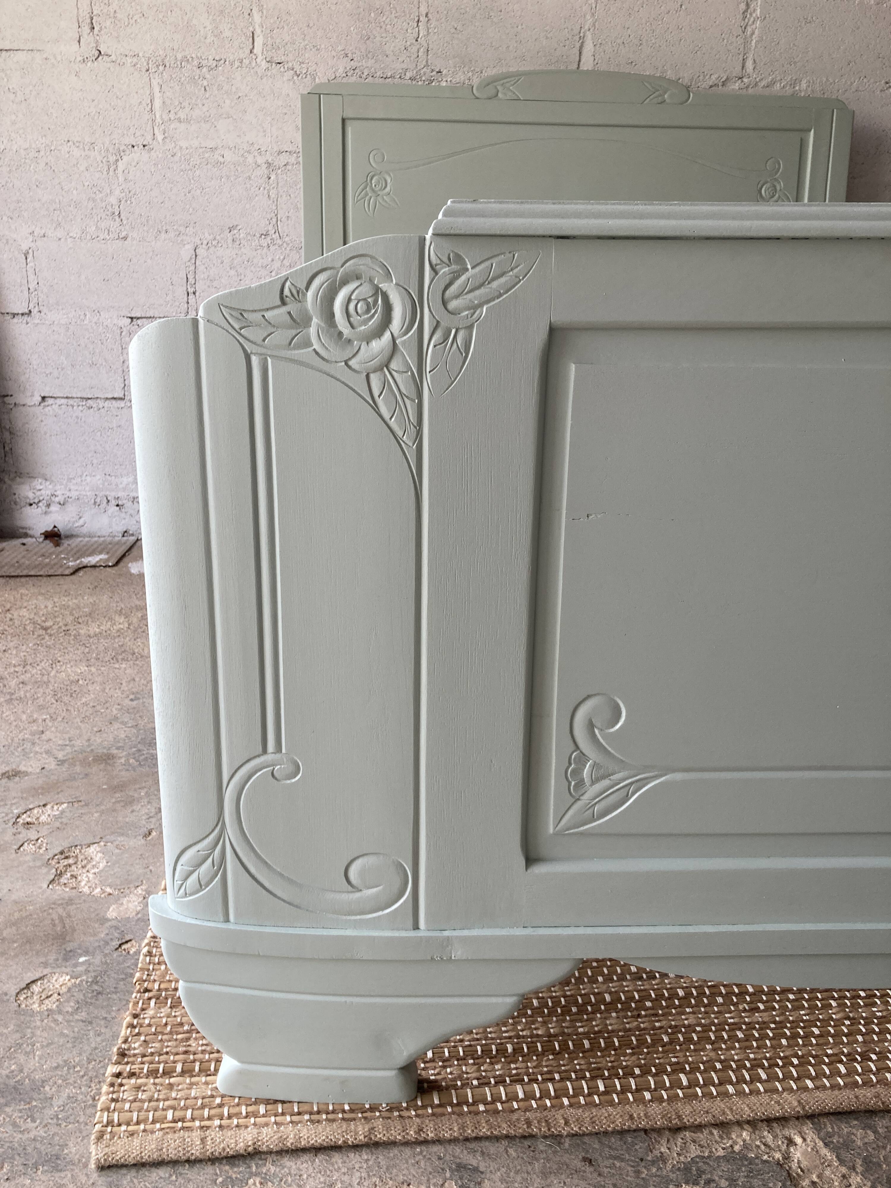 Cadre de lit art déco