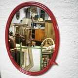Oval cast iron mirror 39x49cm