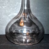 Carafe ancienne en cristal de baccarat - catalogue 1907 forme gondole à côtes plates 21cm