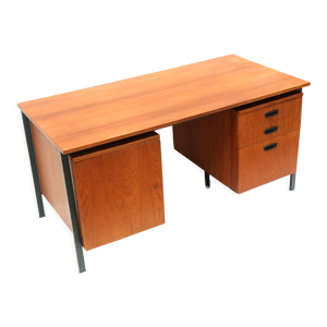 Bureau vintage avec tiroirs et
