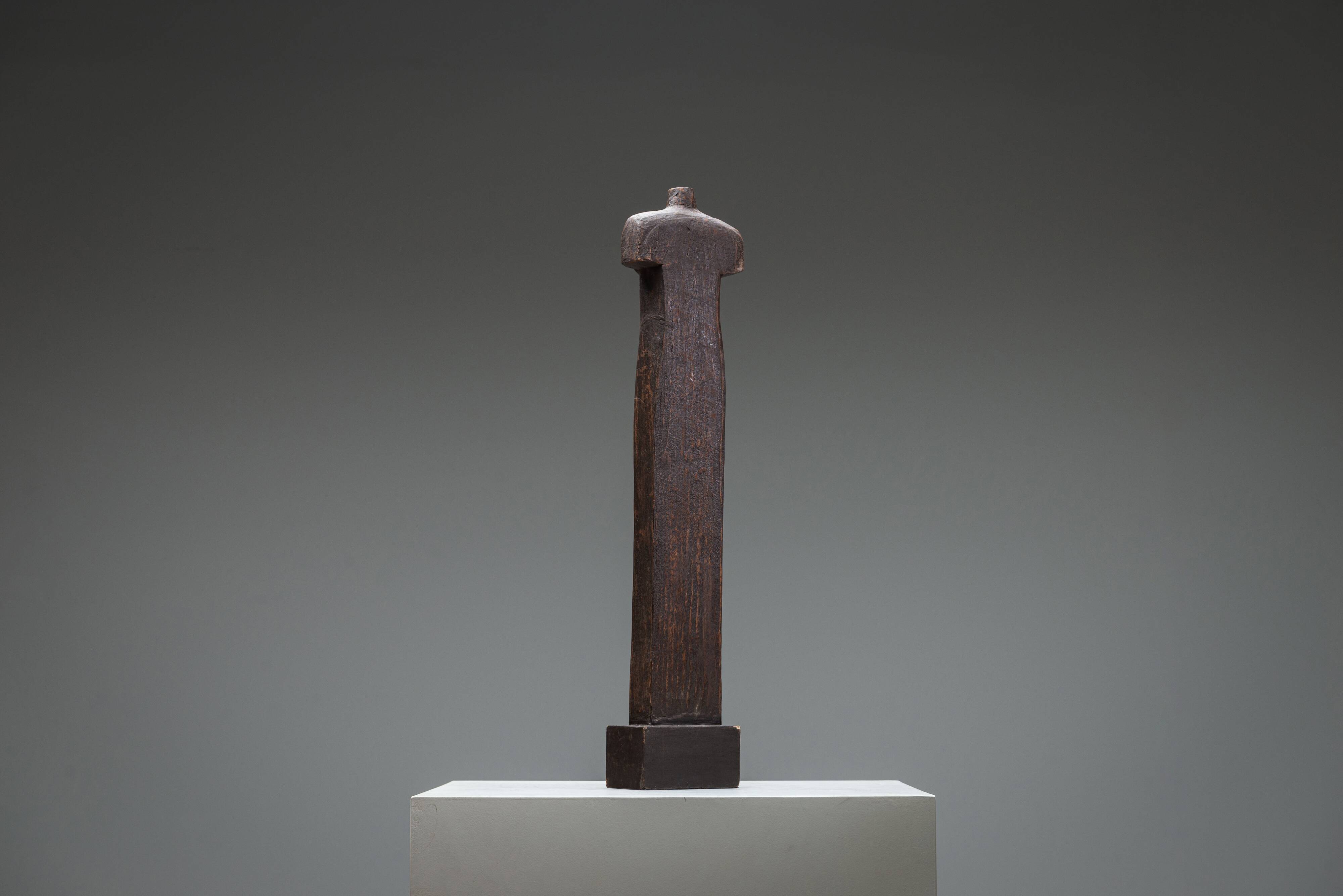 Abstract solid wood torso