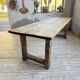 Table de ferme travail pin 1950 220cm