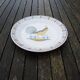 Old deep plate with rooster in Nevers ceramic