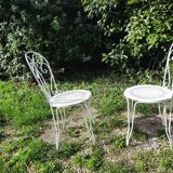 Wrought iron garden furniture